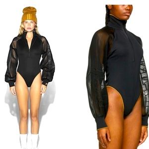 XS Black Ivy Park Bodysuit